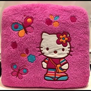 Sanrio Hello Kitty Pink Fuzzy Pillow